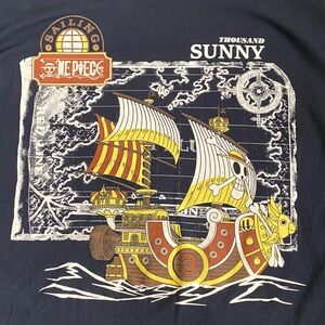 One piece thousand sunny ripple junction box lunch shirt